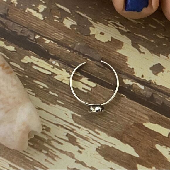 Sterling Silver Star Toe Ring Midi Ring - Picture 4 of 4